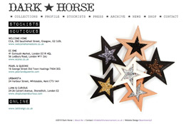 HTML CSS Bigcartel Dark Horse Ornament