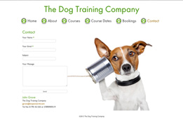 Wordpress cms The Dog Training Compnay