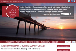 Wordpress CMS Kent Photo Library