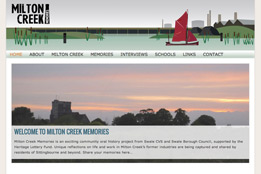 Wordpress CMS Milton Creek Memories
