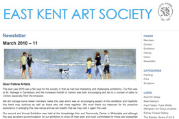 Wordpress CMS East Kent Art Society