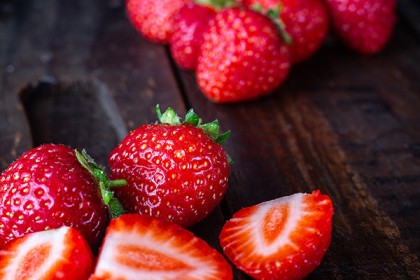 Studio Food Photography - Strawberries - Faversham