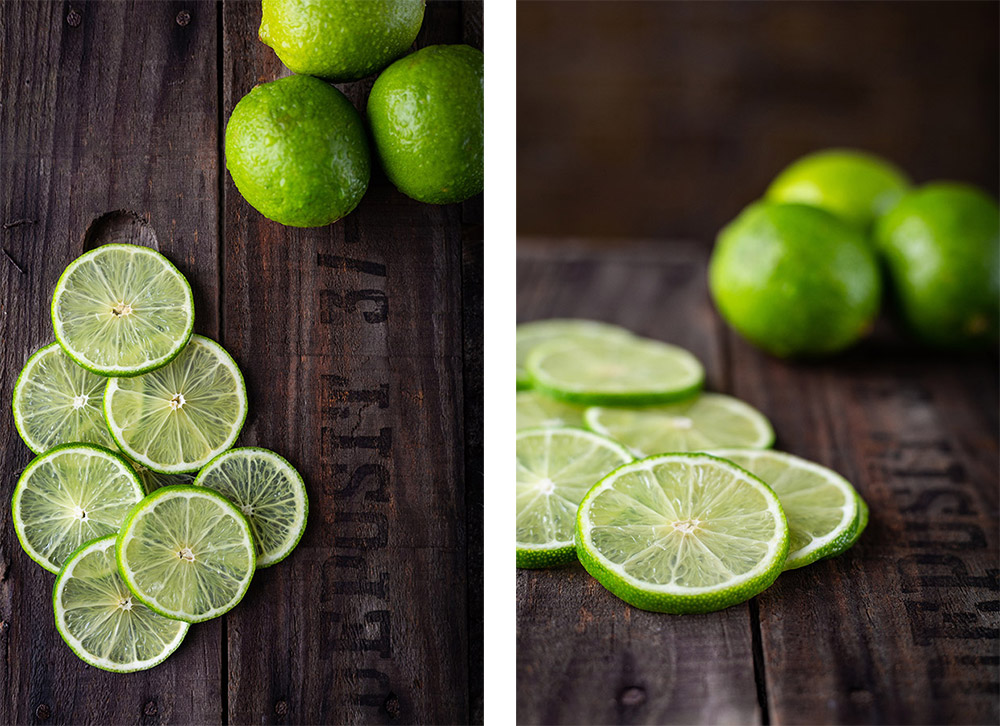 Food Photography – Strawberries & Limes