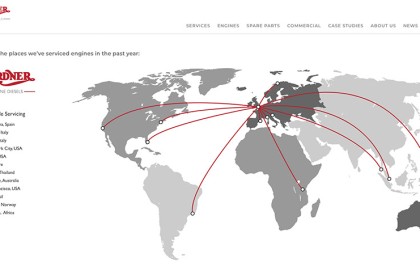 Gardner Marine Diesels - Website Design Canterbury