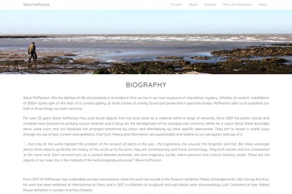 Artists Steve Mcpherson - Website Design Margate