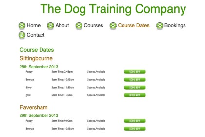 The Dog Training Company - Website Re-Design - Faversham