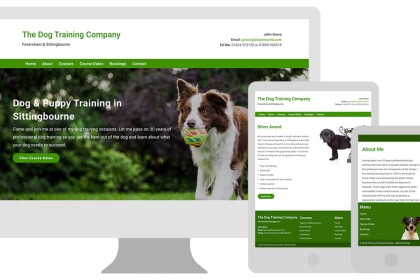 The Dog Training Company - Website Re-Design - Faversham